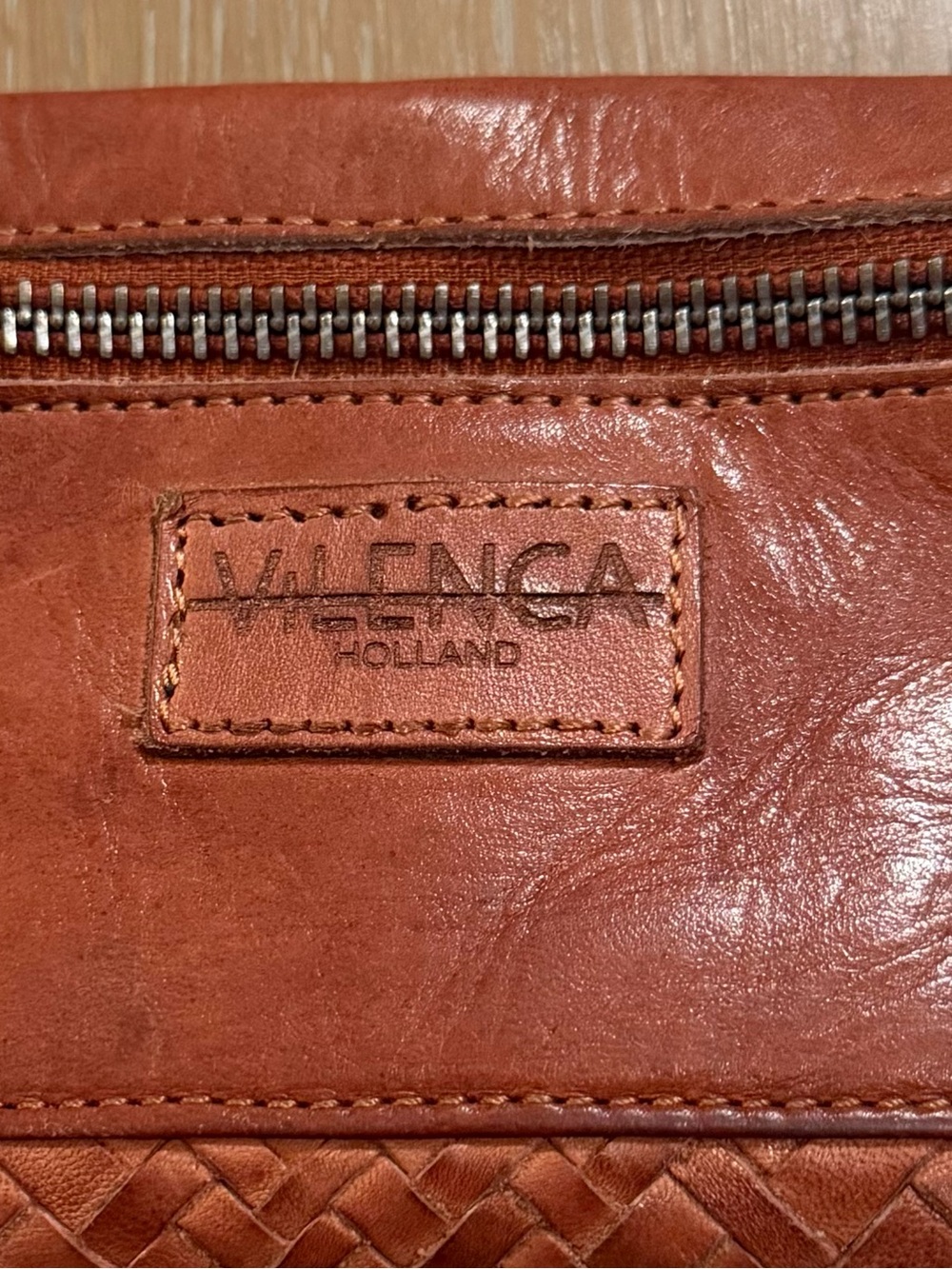 Vilenca Holland woven leather wallet/wristlet beautiful leather, great condition